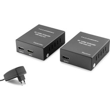 Hadron HDX1368 120M HDMI Extender Loop Out 4K  Siyah