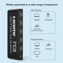 Inca IHSK-460 Hdmı Splitter 1 İn 4Out 4K@60Hz Switch