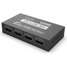 Inca IHSK-430 Hdmı Splitter 1 İn 4Out 4K@30Hz Switch (Giriş 1 HDMI,Çıkış 4 HDMI)