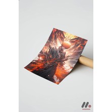 Modiwa Design Bleach Ichigo Poster, Çerçevesiz Yüksek Kalite Duvar Afişi - Anime Severlere Özel Hediye