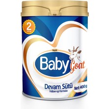 Baby Goat 2 Keçi Sütlü Devam Sütü 400 gr 6-12 Ay (3 Adet)
