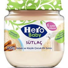 Hero Baby Sütlaç Kavanoz Mama 120 gr (3 Adet)