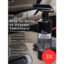 EngCar Care 3 Adet Detay Temizlik Sıvısı Araba Döşeme Koltuk Kir Leke Temizleme Spreyi Yüksek Etkili - Oto Detaylı Temizlik 500ML