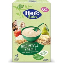 Hero Baby Hero  baby Sütlü Meyveli 8 Tahıllı Kaşık Maması 200 gr