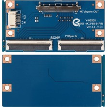 Aesco Weko Sony Y-65S30 2X68 Pin - 51 Pin 4K V-By-One Çevirici Kartı