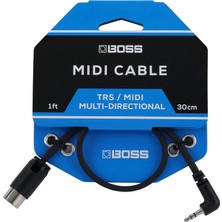 Mey İthalat Boss Bmıdı-1-35 – 30 cm – Yer Tasarrufu Sağlayan 3,5 mm Trs 5 Pinli Mıdı Kablo Üzerinde Çok Yönlü Fişler – Boss Pedalların Kaliteli Bağlantısı