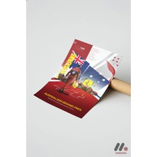 Modiwa Design Avustralya Grand Prix Yarış Afişi Yüksek Kalite Duvar Afişi - Oto Severlere Özel Hediye