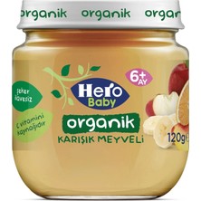 Hero Baby Organik Karışık Meyveli Kavanoz Mama 120 gr