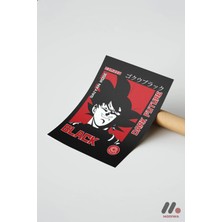 Modiwa Design Dragon Ball Goku Black Poster, Çerçevesiz Yüksek Kalite Duvar Afişi - Anime Severlere Özel Hediye