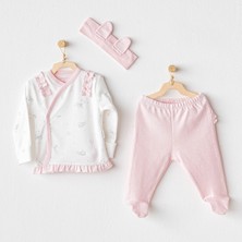 Andywawa Bebek Zıbın Set 3 Pcs Sıde Snap Set Cuddly Bunny Bear