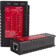 Aesco Noyafa NF-468S RJ45-RJ11-POE Destekli Çok Fonksiyonlu Ağ Telefon Kablosu Test Cihazı