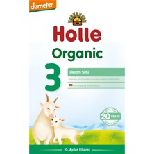 Holle 3 Organik Keçi Sütü Devam Formülü 400 gr 12+ Ay (4 Adet)
