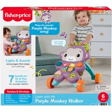 Fisher-Price Benimle Öğren Mor Maymun Yürüteç