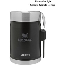 Stanley Kişiye Özel Klasik Paslanmaz Çelik Yemek Termosu Kaşıklı 0,40 Lt