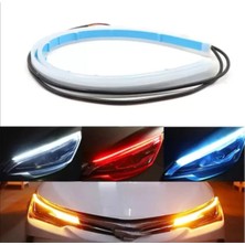 Mky Store Beyaz Audi Stil Kayar Sinyal Selamlamalı Açılış Animasyonlu Far Kaşı