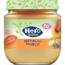 Hero Baby Şeftalili Muzlu Kavanoz Mama 120 gr (3 Adet)