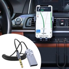 Aesco Araba Için Bluetooth Aux Alıcısı Wireless Araç Kiti
