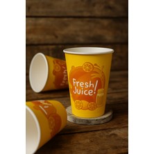 Merip Plastik Büyük Karton Bardak, Meyve Suyu, Kahve Bardağı,meşrubat Bardağı - 12 Oz - 50 Adetlik Paket