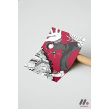 Modiwa Design Mob Psycho Aksiyon Poster Yüksek Kalite Duvar Afişi - Anime Severlere Özel Hediye