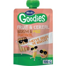 Hero Goodies Bisküvi Muz Portakal Püresi 100 gr (5 Adet)
