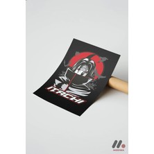 Modiwa Design Naruto Itachi Anime Poster, Çerçevesiz Yüksek Kalite Duvar Afişi - Anime Severlere Özel Hediye