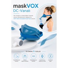Tagesan Maskvox Dc-Vanalı Turkuaz Ses Maskesi Seti – Ses Terapisi, Vokal Egzersiz ve Konuşma-Şarkı Söyleme Maskesi