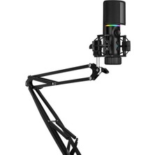 Mey İthalat Streamplify Mıc Rgb Mikrofon, Usb-A, Siyah - Inkl. Mikrofonkol