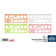 Hatas 25cm Geometrik Şekiller Şablonu / 02285