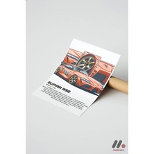 Modiwa Design Toyota Supra A90 Jdm Poster Yüksek Kalite Duvar Afişi - Oto Severlere Özel Hediye