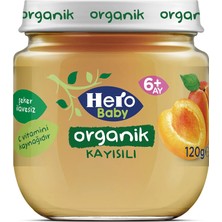 Hero Baby Organik Kayısılı Kavanoz Mama 120 gr (2 Adet)