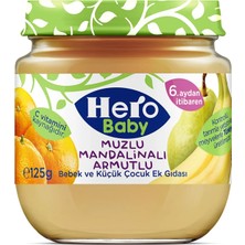 Hero Baby Muzlu Mandalinalı Armutlu Kavanoz Mama 125 gr (5 Adet)