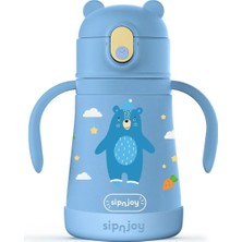 SipnJoy - Sippypals Çocuk Su Termosu | 360 ml - Koyu Mavi