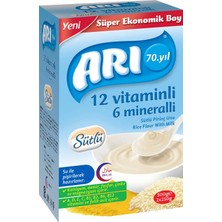 Arı 12 Vitaminli 6 Mineralli 2'li Sütlü Pirinç Unu 500 gr (2 Adet)