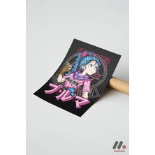 Modiwa Design Dragon Ball Bulma Anime Poster Yüksek Kalite Duvar Afişi - Anime Severlere Özel Hediye