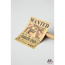 Modiwa Design One Piece Big Mom Wanted Poster, Çerçevesiz Yüksek Kalite Duvar Afişi - Anime Severlere Özel Hediye