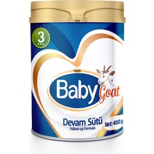 Baby Goat 3 Keçi Sütlü Devam Sütü 400 gr 1-3 Yaş (5 Adet)