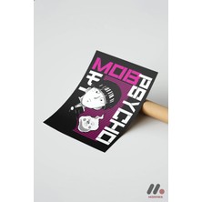 Modiwa Design Mob Psycho 100 Anime Poster, Çerçevesiz Yüksek Kalite Duvar Afişi - Anime Severlere Özel Hediye
