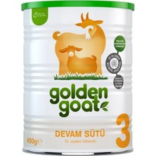 Golden Goat 3 Keçi Sütlü Devam Sütü 400 gr 1+ Yaş