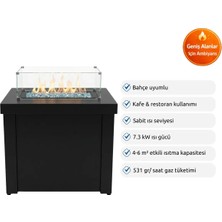 Aygaz Lhotse 817 GB Lpg'li Dış Mekan Isıtıcı - Cam Boncuklu - Siyah