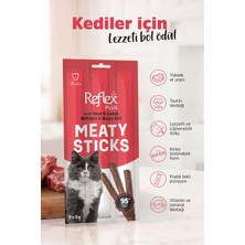 Reflex Plus Meaty Sticks Biftekli Ve Kuzu Çubuk Etli Yetişkin Kedi Ödül Maması 3x5 g