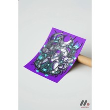 Modiwa Design Dragon Ball Mecha Frieza Poster Yüksek Kalite Duvar Afişi - Anime Severlere Özel Hediye