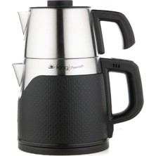 King Tremolo Kcm335 Çay Makinesi 1,2 Litre Demlik Kapasitesi Inox Çelik Malzeme ile Şık Tasarım