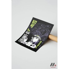 Modiwa Design Evangelion Shinji Anime Poster, Çerçevesiz Yüksek Kalite Duvar Afişi - Anime Severlere Özel Hediye