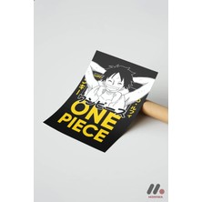 Modiwa Design One Piece Luffy Anime Poster, Çerçevesiz Yüksek Kalite Duvar Afişi - Anime Severlere Özel Hediye
