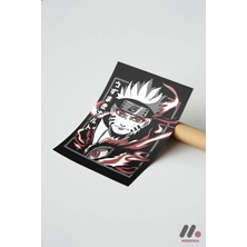 Modiwa Design Naruto Kurama Modu Poster, Çerçevesiz Yüksek Kalite Duvar Afişi - Anime Severlere Özel Hediye