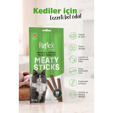 Reflex Plus Meaty Sticks Tavuklu Ve Ördek Etli Çubuk Yetişkin Kedi Ödül Maması 3x5 g
