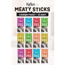 Reflex Plus Meaty Sticks Karışık Kedi Ödül Maması Seti 3x5 gr 12'li Paket