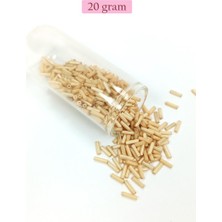 Royaleks Group Uzun Boru Kesme Boncuk Çap 2mm Uzunluk 10 mm - 20 Gram - Koyu Krem - BNC229