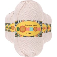 5 Adet Lüks Patik Ipi Yünü Pudra 98405 - Bonbon Mudanis