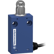 Telemecanique Sensors XCMH2102L2 Mini Limit Switch 1no+1nc 2 Metre Kablolu Metal Makaralı Pistonlu Sınır Şalteri IP66 IP67